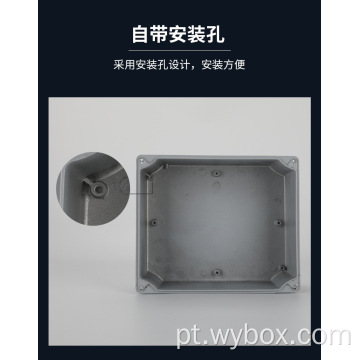 caixa de alumínio fundido para serviços pesados ​​com suporte de montagem na parede junção de alumínio à prova d&#39;água elétrica eletrônica IP67 hou